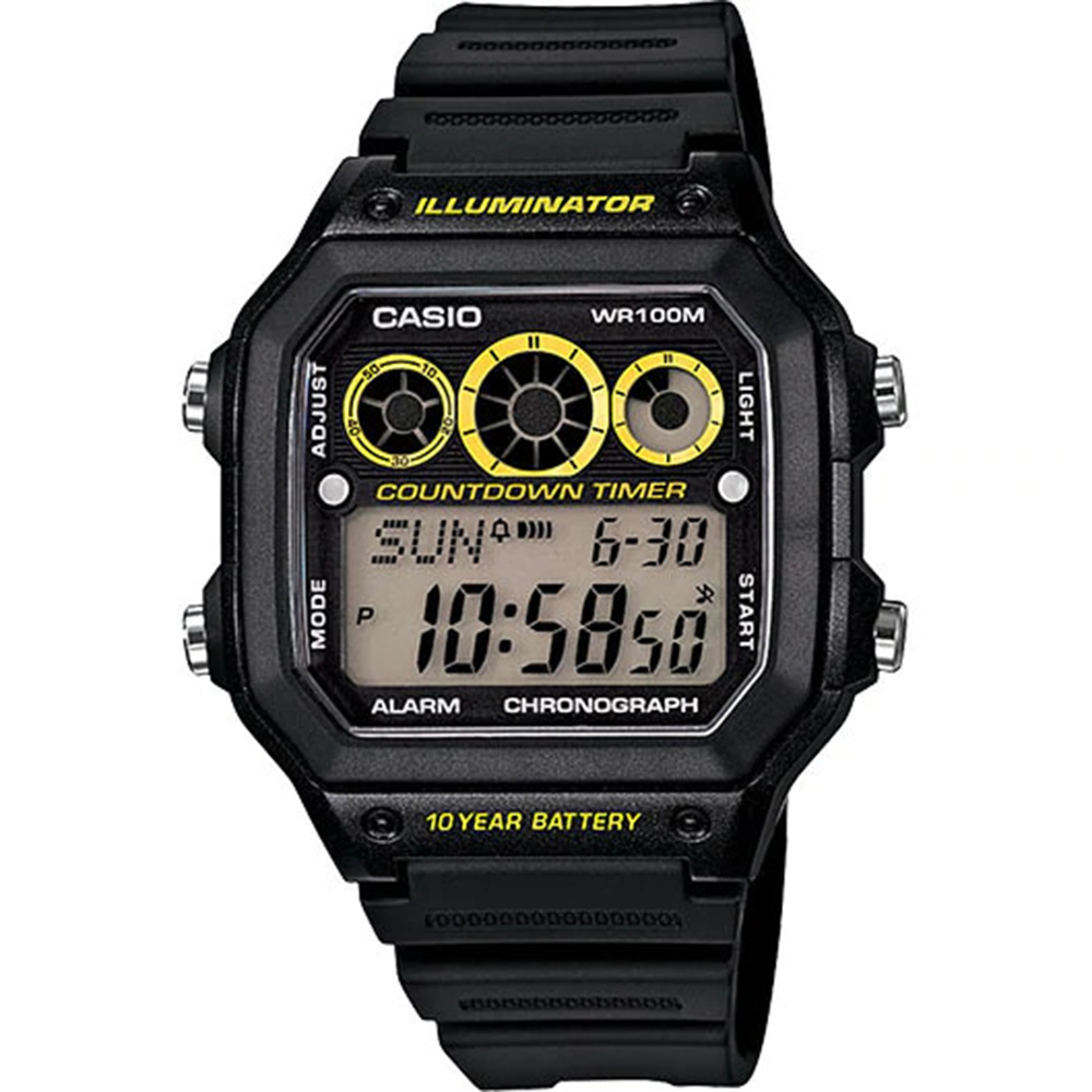 Casio AE1300WH-1A Digital Mens Watch