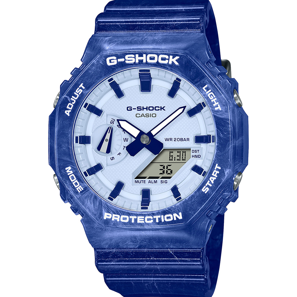 G-Shock GA2100BWP-2A Blue and White Pottery